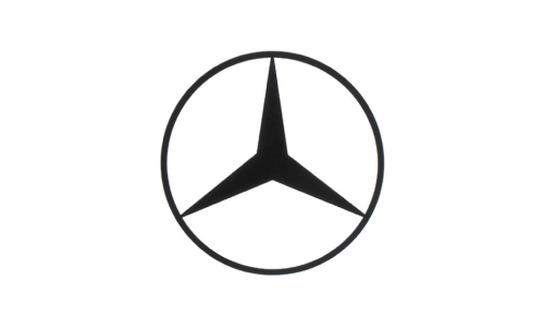 Logo de Mercedes-Benz, symbole de luxe et prestige